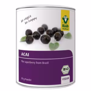 Orgaaniline acai-pulber 80g - Annab energiat ja tugevdab immuunsust, kiirendab ainevahetust