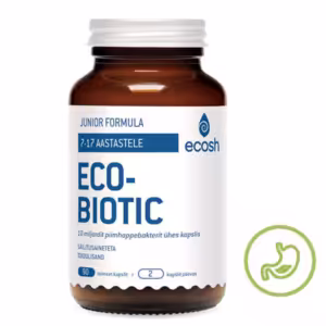 Ecobiotic Junior Probiootikumid Lastele Ecosh - Toetavad tõhusalt noorukite soolestiku mikrofloorat