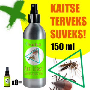 Looduslik putukatõrjevahend Anti Insect - Ärge laske puugidel ja sääskedel oma suve rikkuda